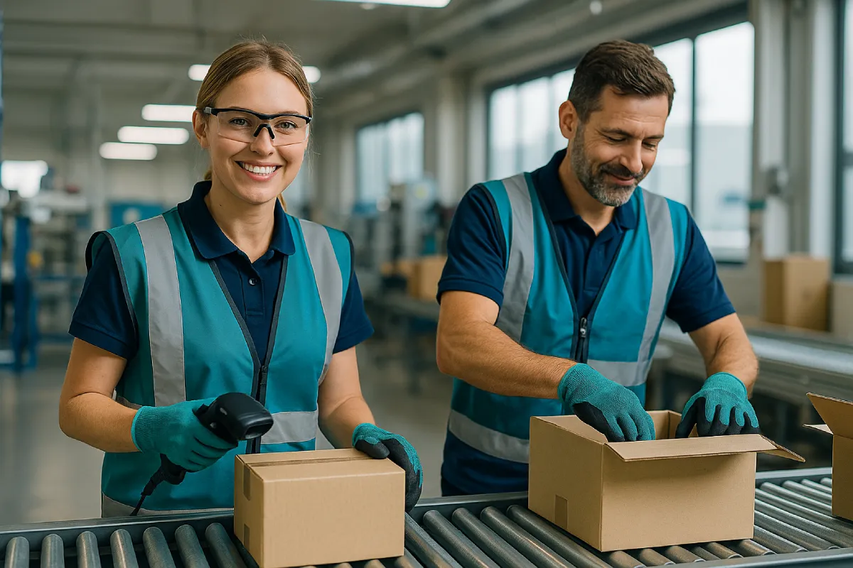 Hilfsarbeiter / Produktionsmitarbeiter – Zuarbeit in der Produktion, sauber organisierter Arbeitsplatz