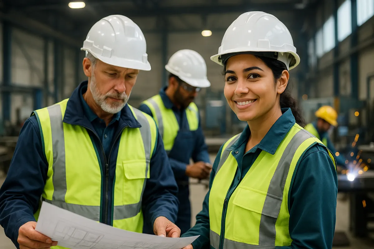 Fachkräfte im Einsatz – Metallbearbeitung & Gebäudetechnik